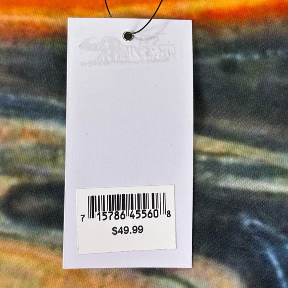 NWT Breckle Women's The Scream Art Print Long Sleeve Top Size L Multicolor - Picture 6 of 8